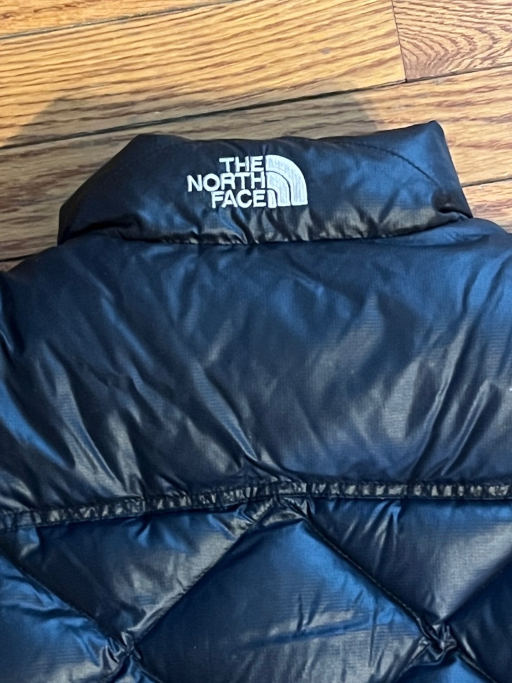 The North Face Black Puffer Coat with Elastic Hem - Picture 14 of 16